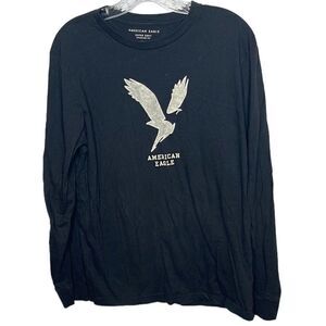 American Eagle Super Soft Black Long Sleeve T-shirt. Size Small.
